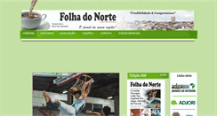 Desktop Screenshot of folhadonortepr.com.br