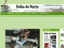 Tablet Screenshot of folhadonortepr.com.br